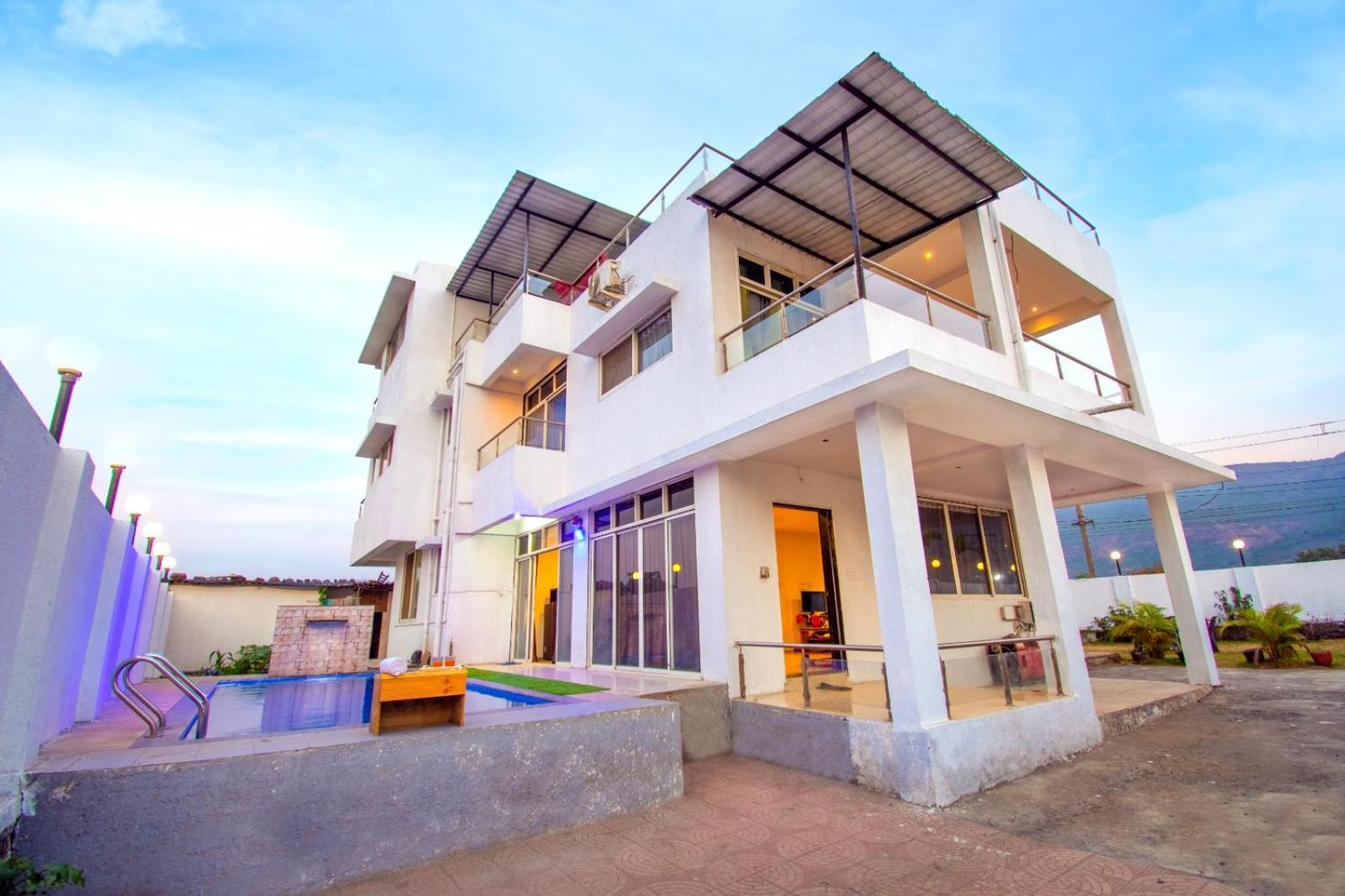 Empyrean Stay Ll 6Bhk Ll Royal Bramha Palace Ll Pvt Pool Ll Lonavala Exteriör bild